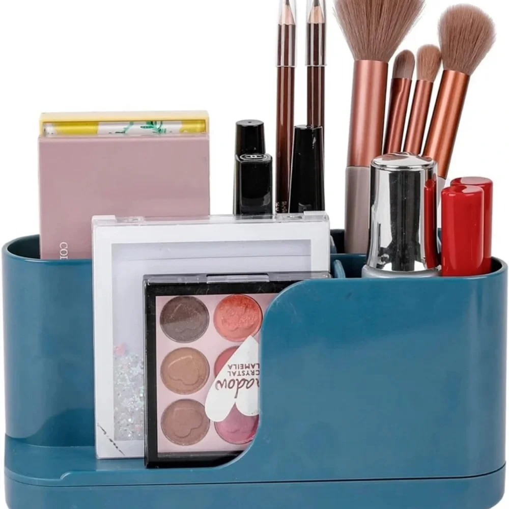 BNWT Blue Green Teal Makeup Brush Organizer DIY Setup Multiple Options Storage